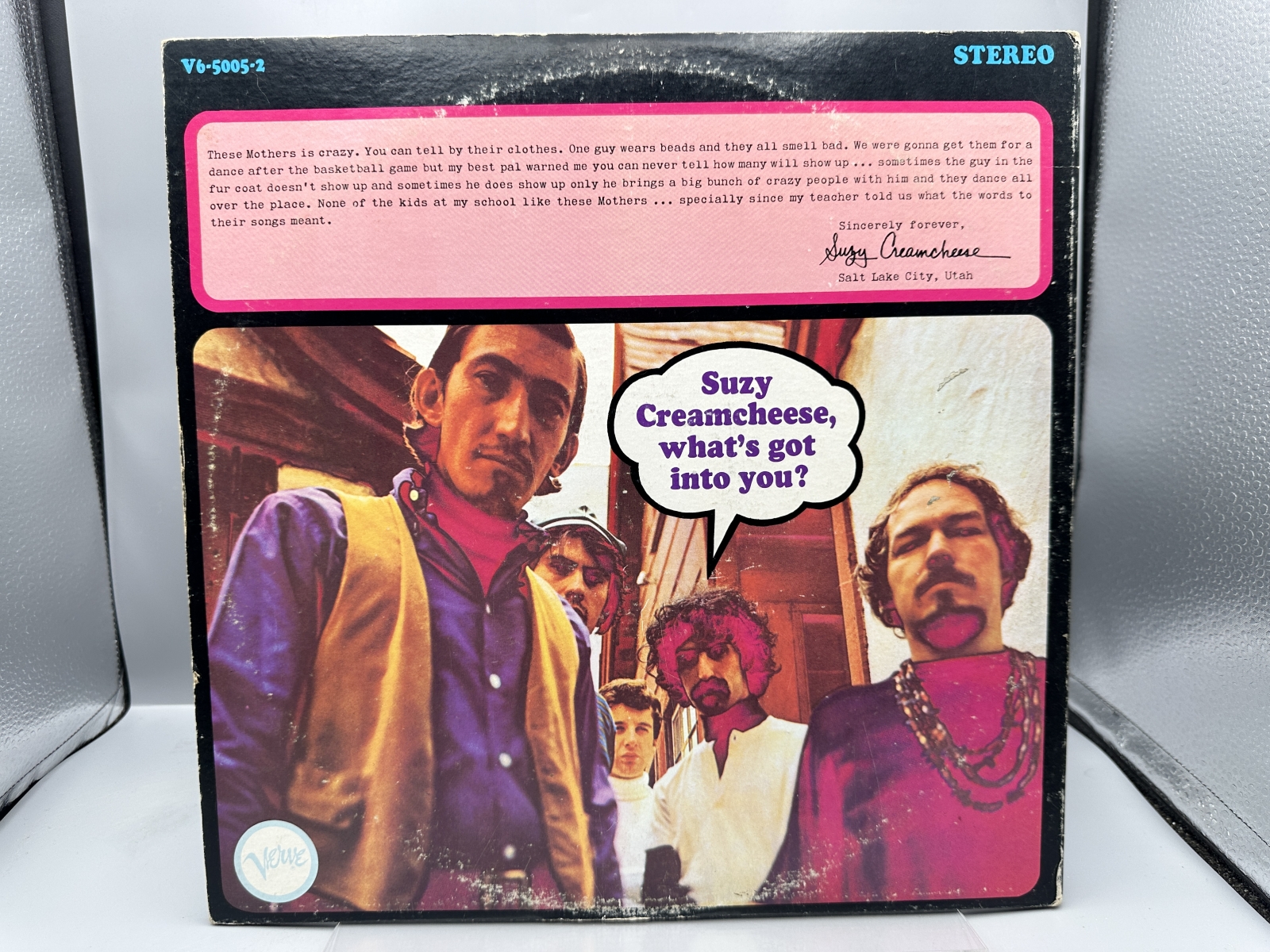 Verve Records The Mothers of Invention Freak Out! 2-LP Vinyl Album (1970) V6-5005-2 - Gatefold Jacket - MGM Hollywood Pressing