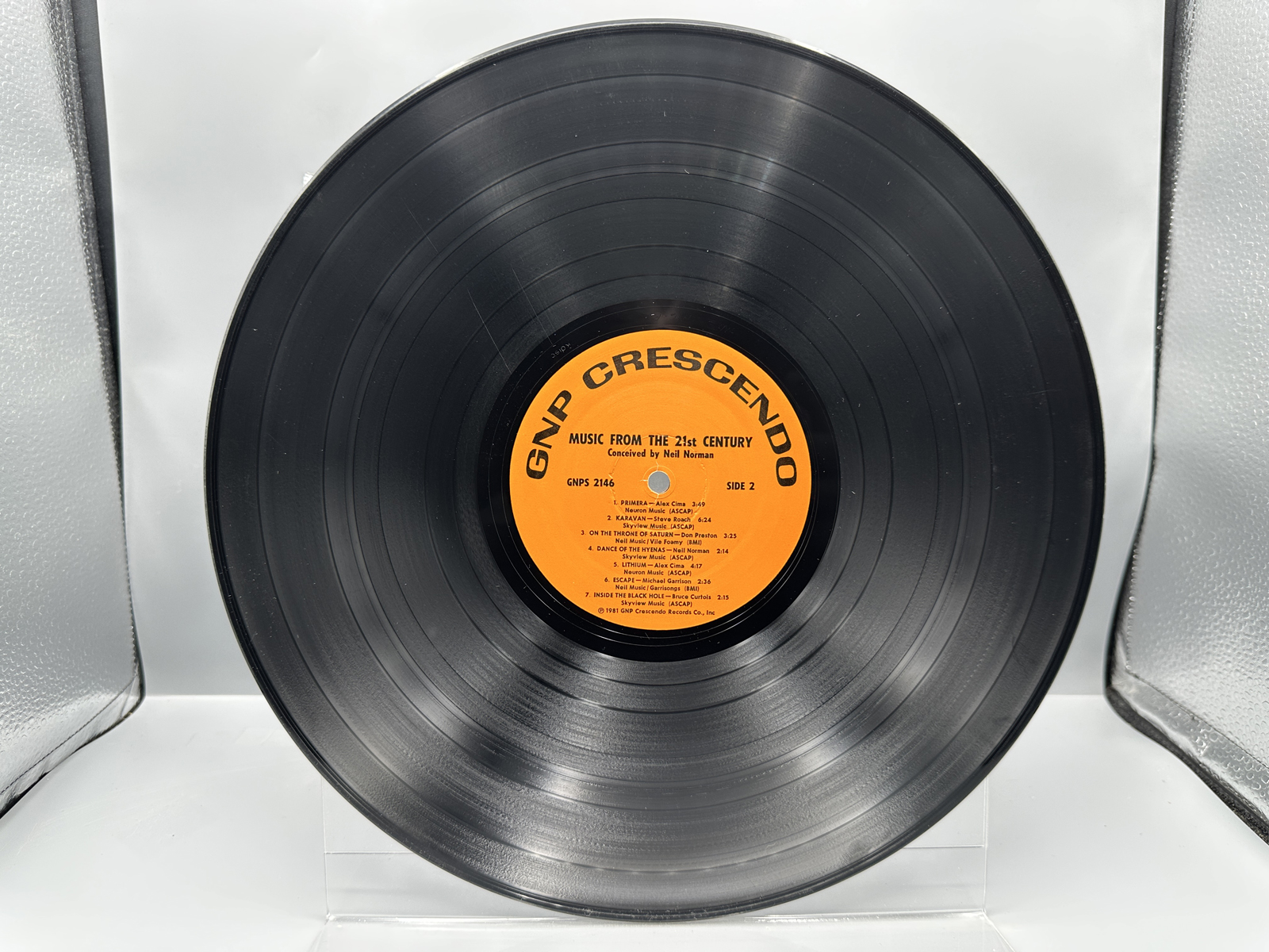 1983 GNP Crescendo Records Various Artists Music From The 21st Century Vinyl Album - GNPS 2146 (Orange Labels)