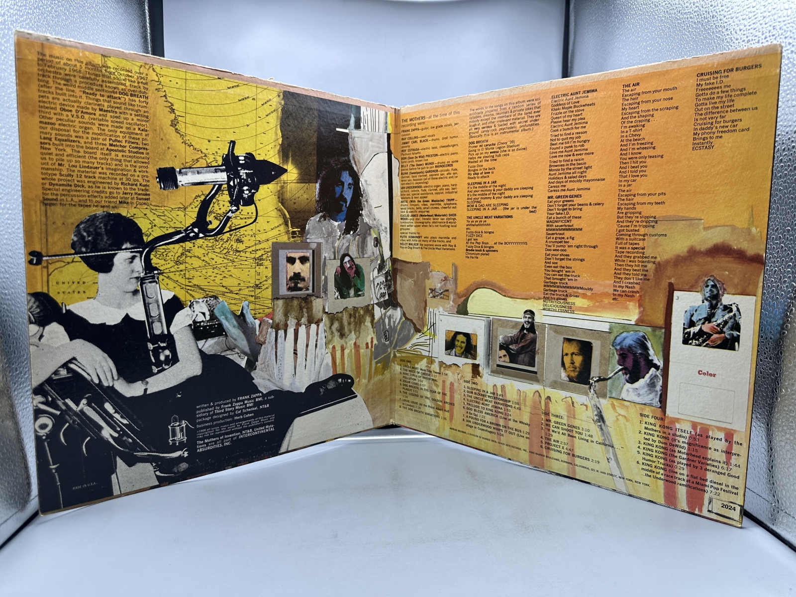 Bizarre Records The Mothers of Invention Uncle Meat 2-LP Vinyl Album (1969) 2MS 2024 - Includes original printed inner sleeves