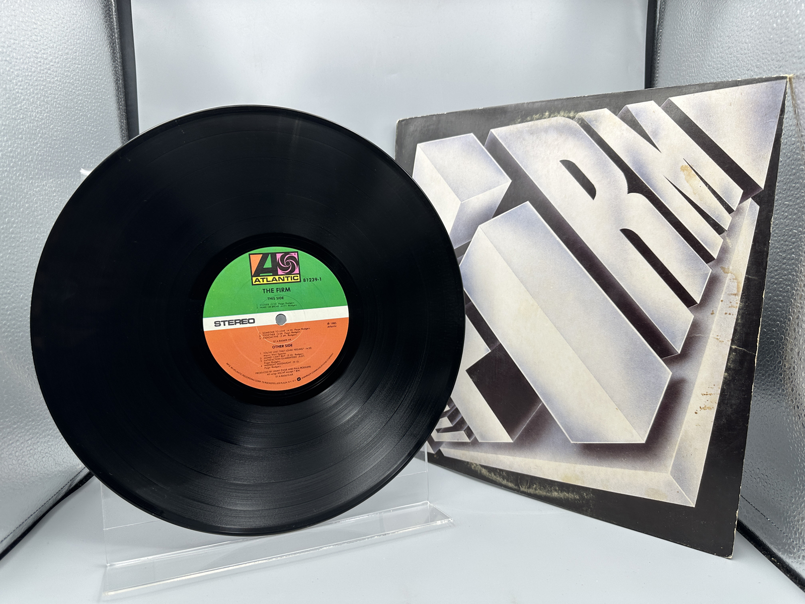 1985 Atlantic Records The Firm Self Titled Vinyl Album - 81239-1