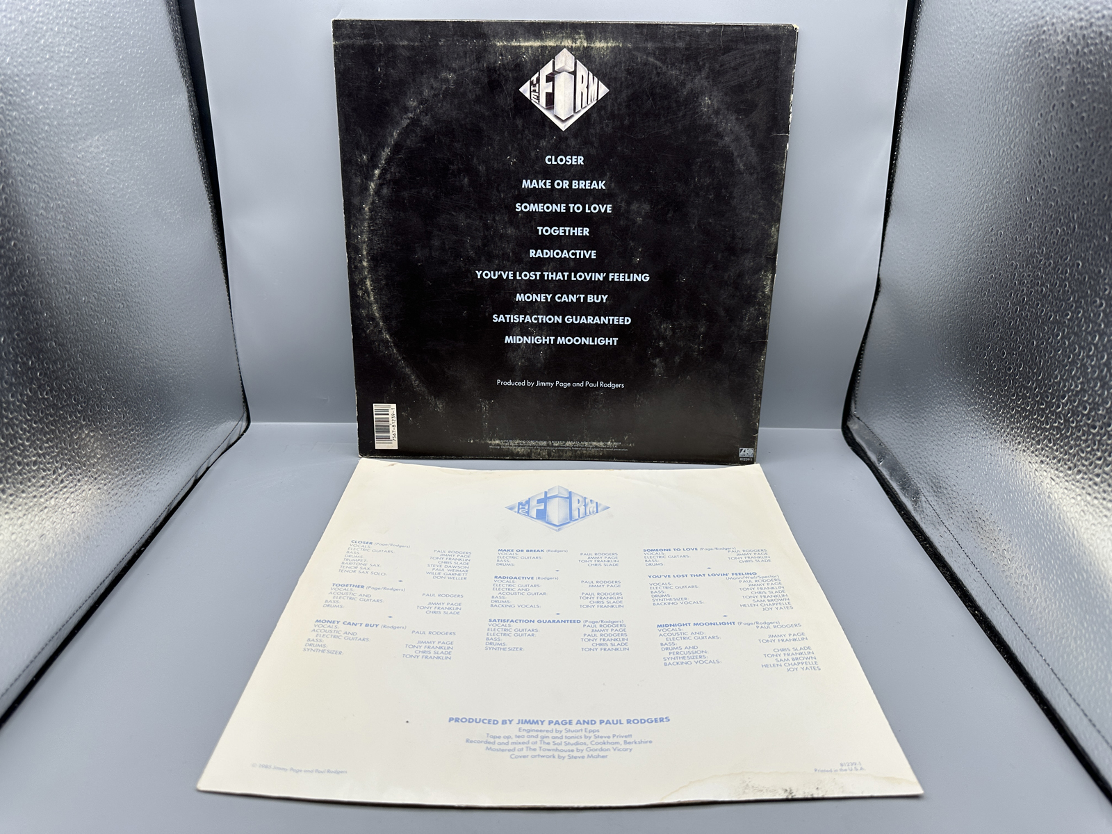 1985 Atlantic Records The Firm Self Titled Vinyl Album - 81239-1