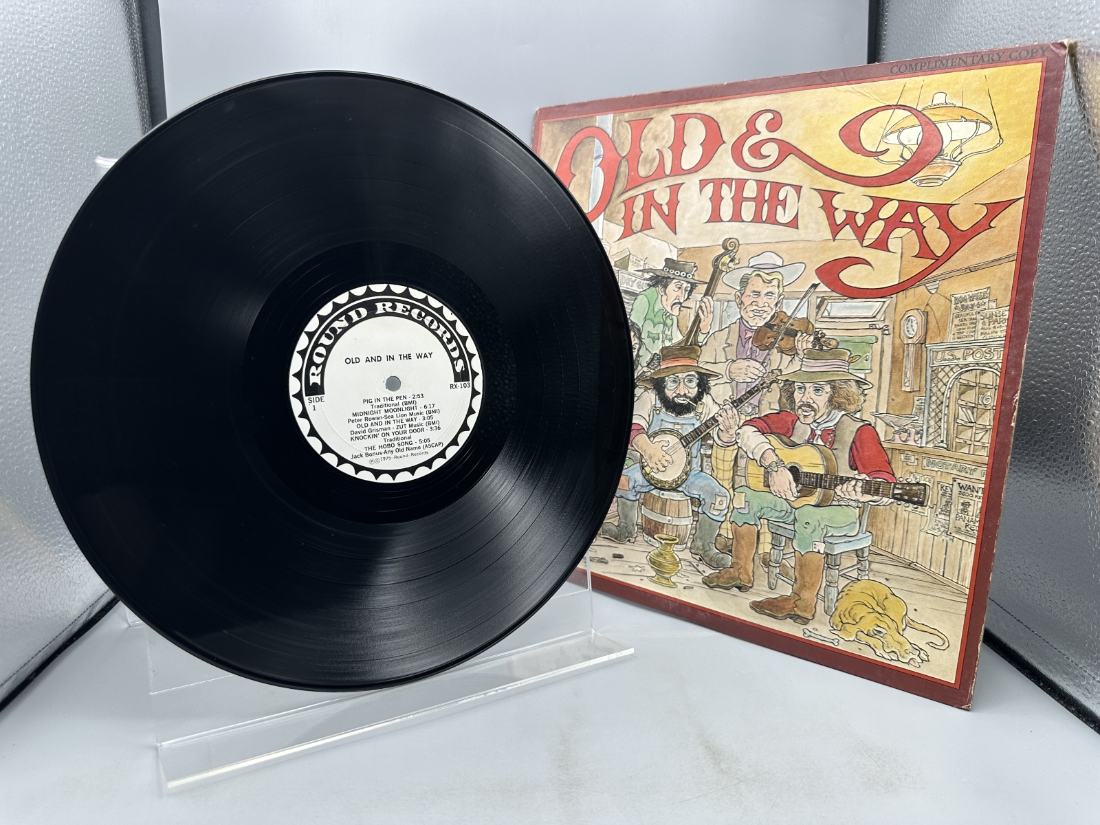 Round Records Old & In The Way Old & In The Way Vinyl Album LP (1975) RX-103 - Promotional Copy - Features Jerry Garcia - Greg Irons Artwork