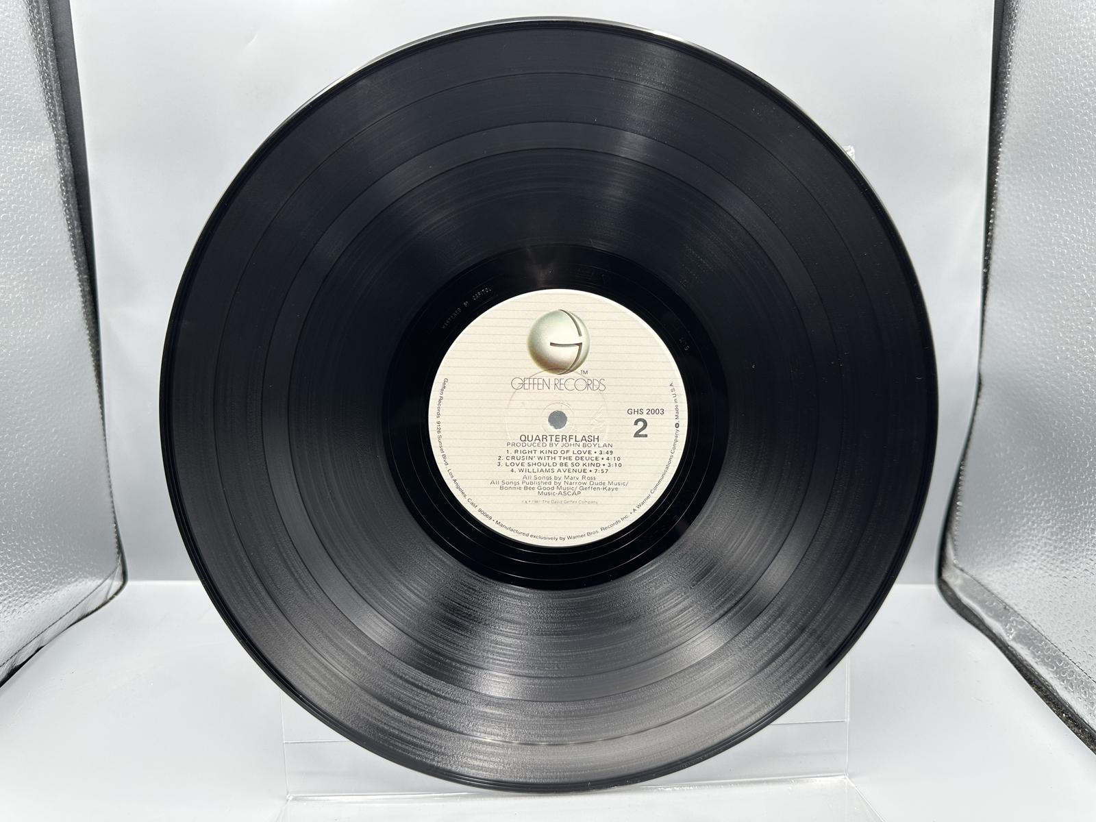 1981 Geffen Records Quarterflash Self-Titled Vinyl Album - GHS 2003