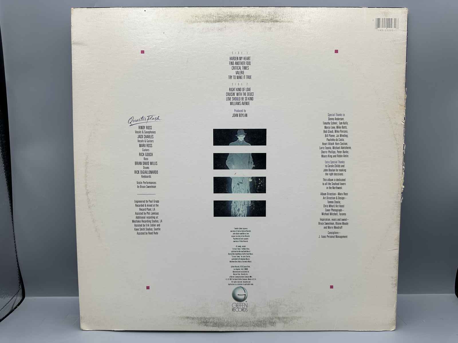 1981 Geffen Records Quarterflash Self-Titled Vinyl Album - GHS 2003