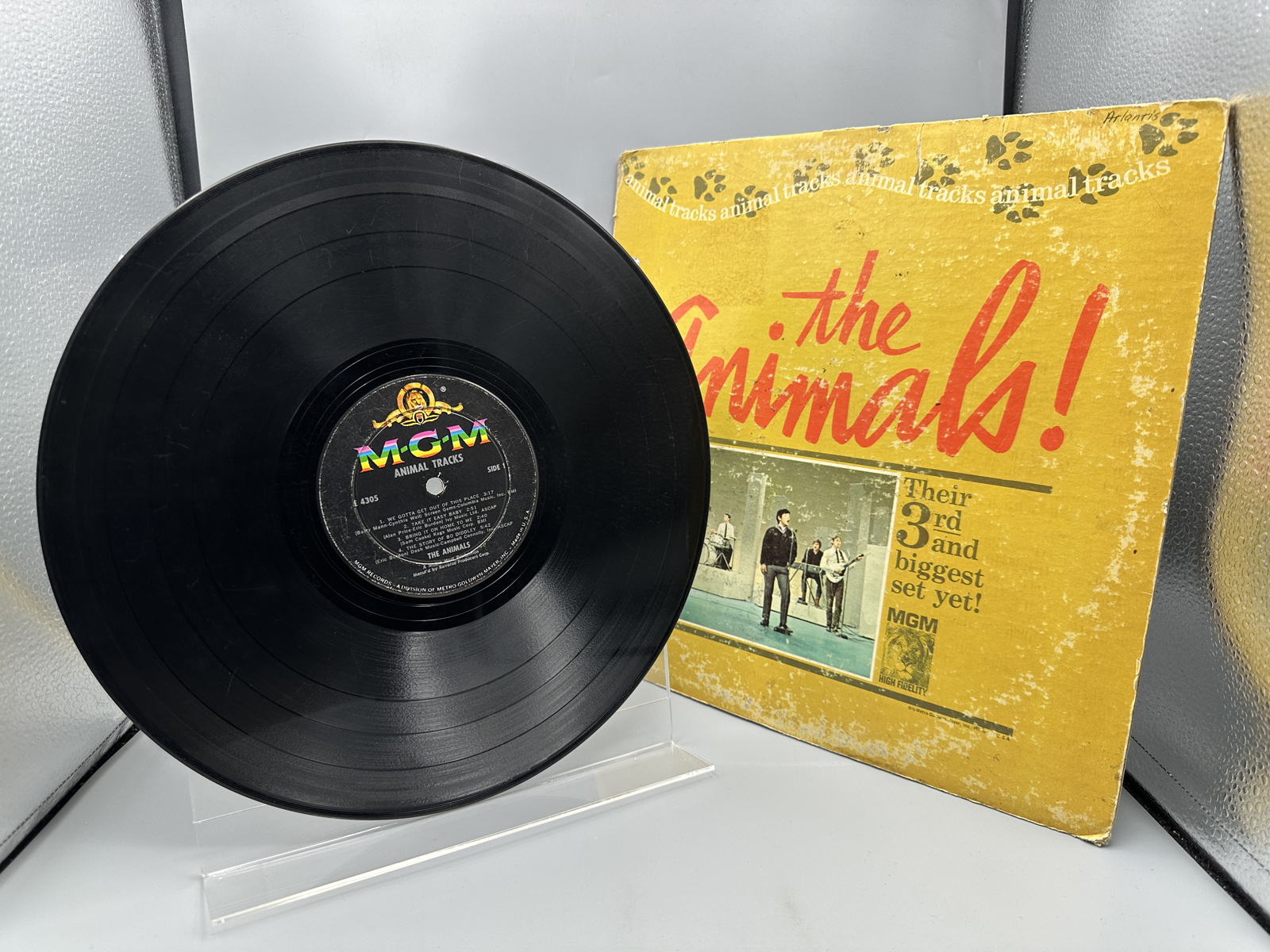1965 MGM Records The Animals Animal Tracks Vinyl Album - E-4305