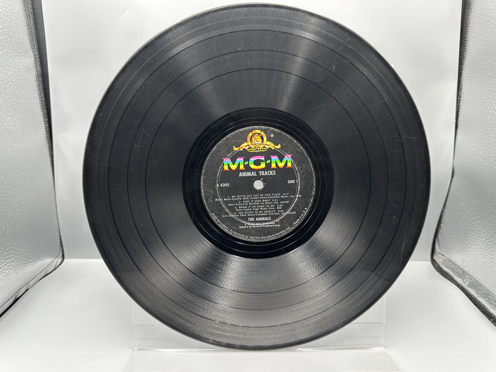 1965 MGM Records The Animals Animal Tracks Vinyl Album - E-4305