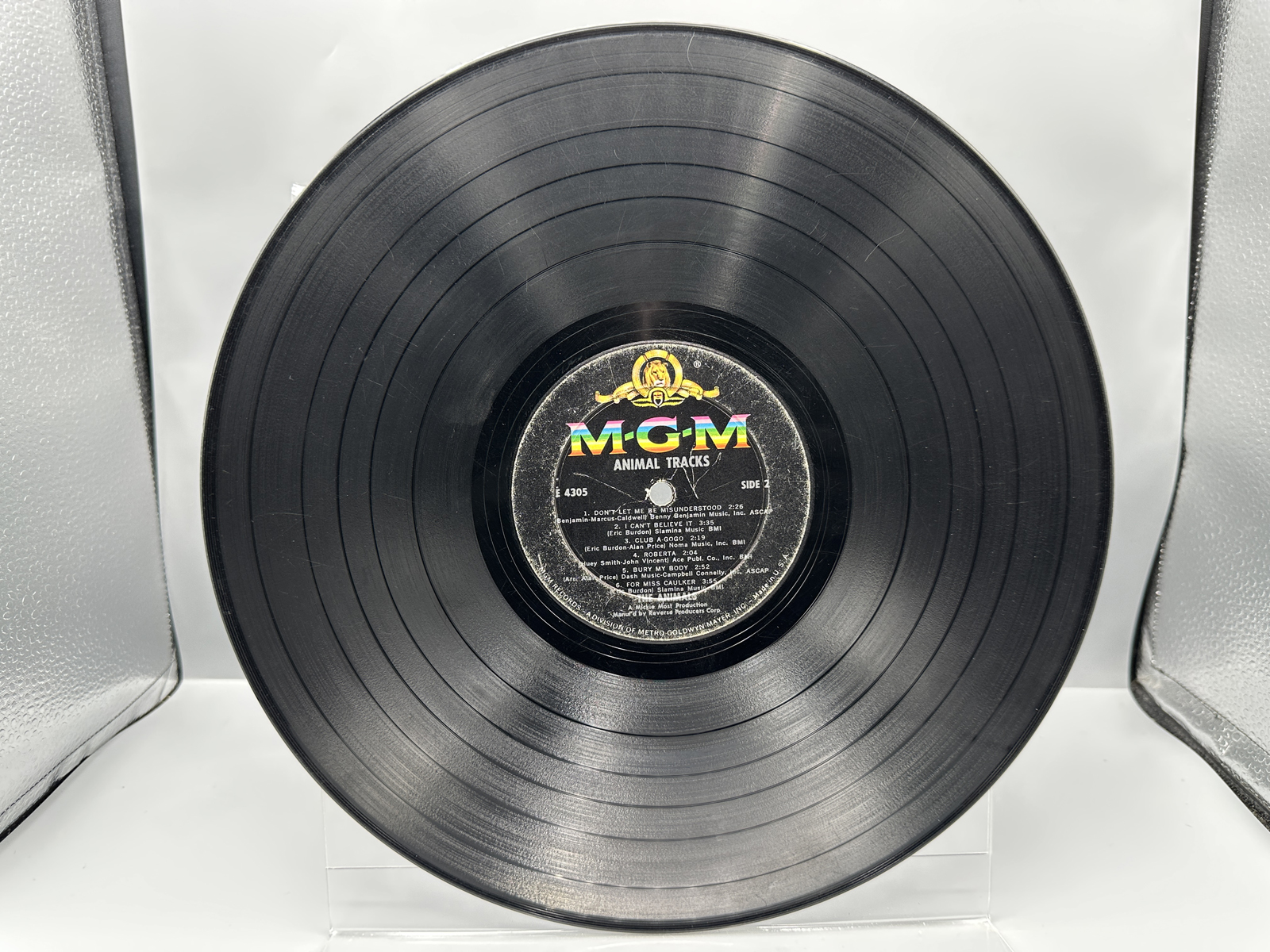 1965 MGM Records The Animals Animal Tracks Vinyl Album - E-4305