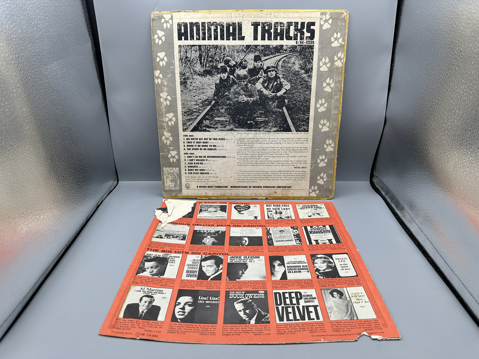 1965 MGM Records The Animals Animal Tracks Vinyl Album - E-4305