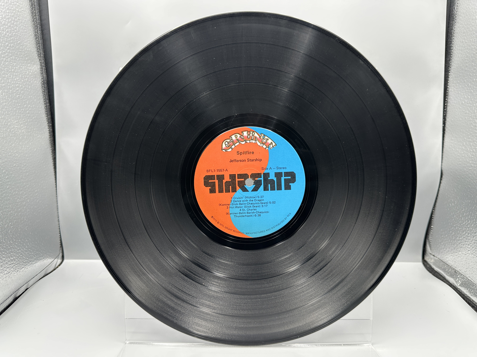1976 Grunt Records Jefferson Starship Spitfire Vinyl Album - BFL1-1557