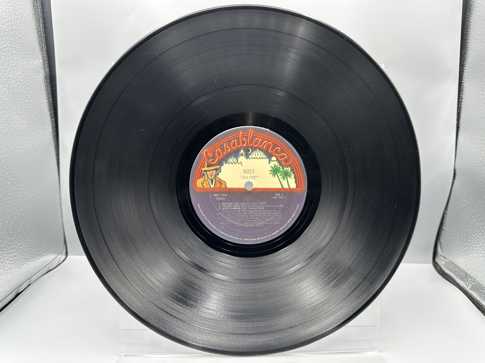 1975 Casablanca Records KISS ALIVE! Double LP Vinyl Album - NBLP 7020