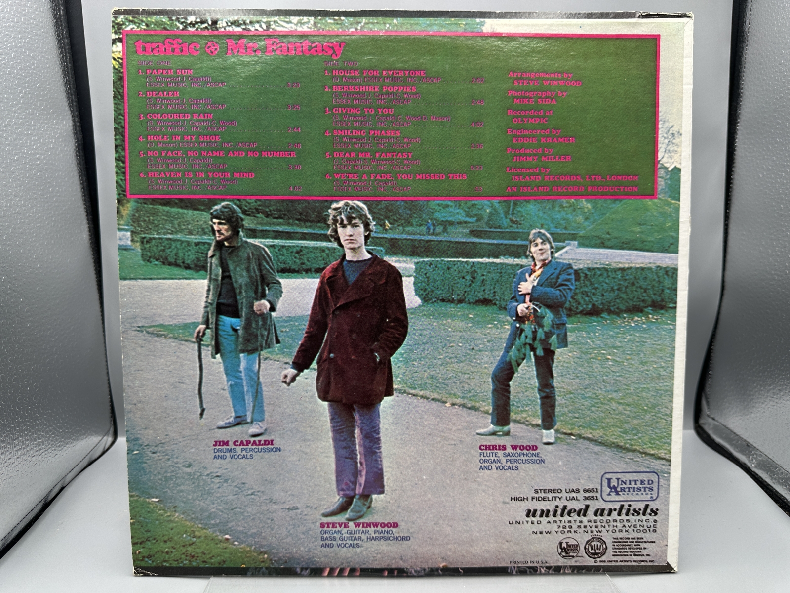 United Artists Records Traffic Mr. Fantasy Vinyl Album LP (1968) UAS 6651 - US Stereo Pressing