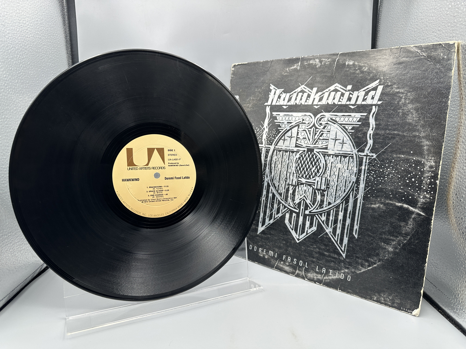 1972 United Artists Records Hawkwind Doremi Fasol Latido Vinyl Album - UA-LA061-F