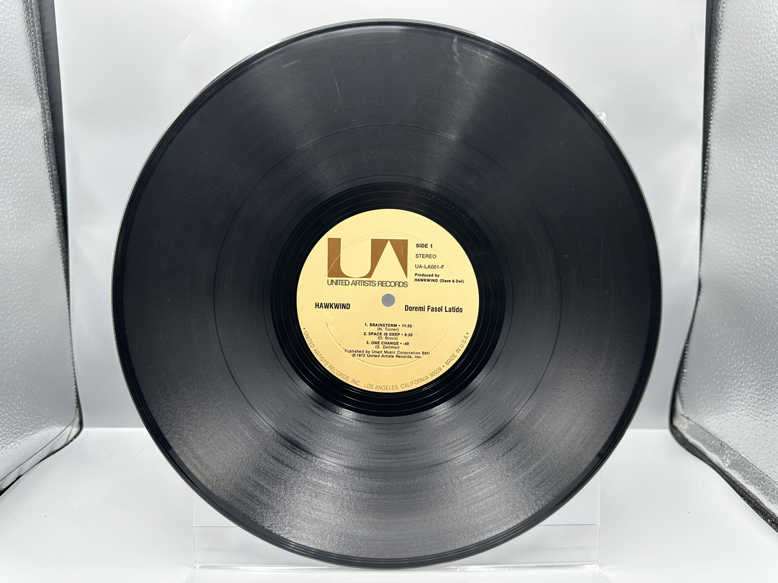 1972 United Artists Records Hawkwind Doremi Fasol Latido Vinyl Album - UA-LA061-F