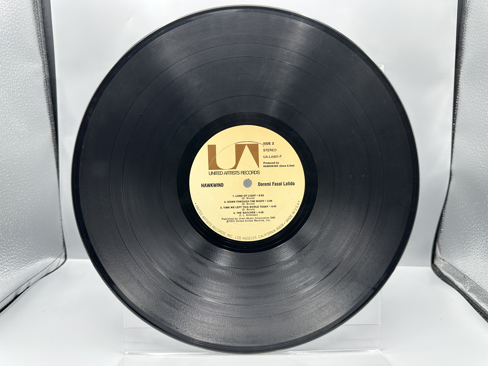 1972 United Artists Records Hawkwind Doremi Fasol Latido Vinyl Album - UA-LA061-F