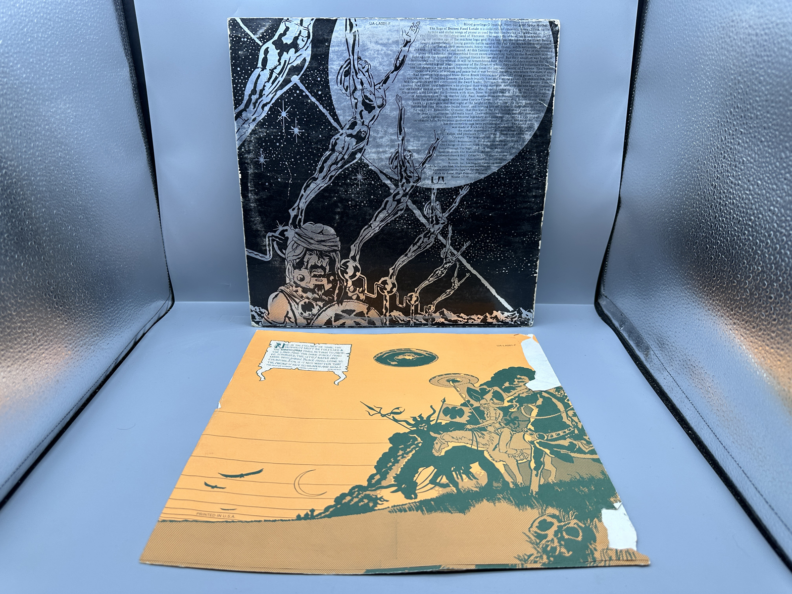 1972 United Artists Records Hawkwind Doremi Fasol Latido Vinyl Album - UA-LA061-F