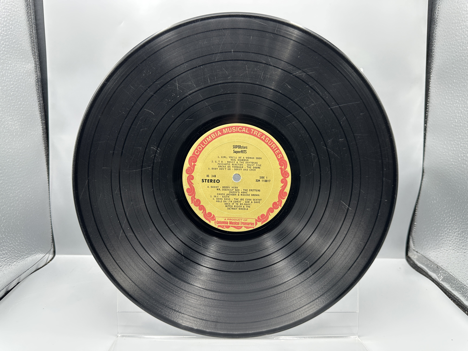 1967 Columbia Musical Treasures Records SUPERstars/SUPERhits Columbia Record Club Exclusive Vinyl Album - D 34B