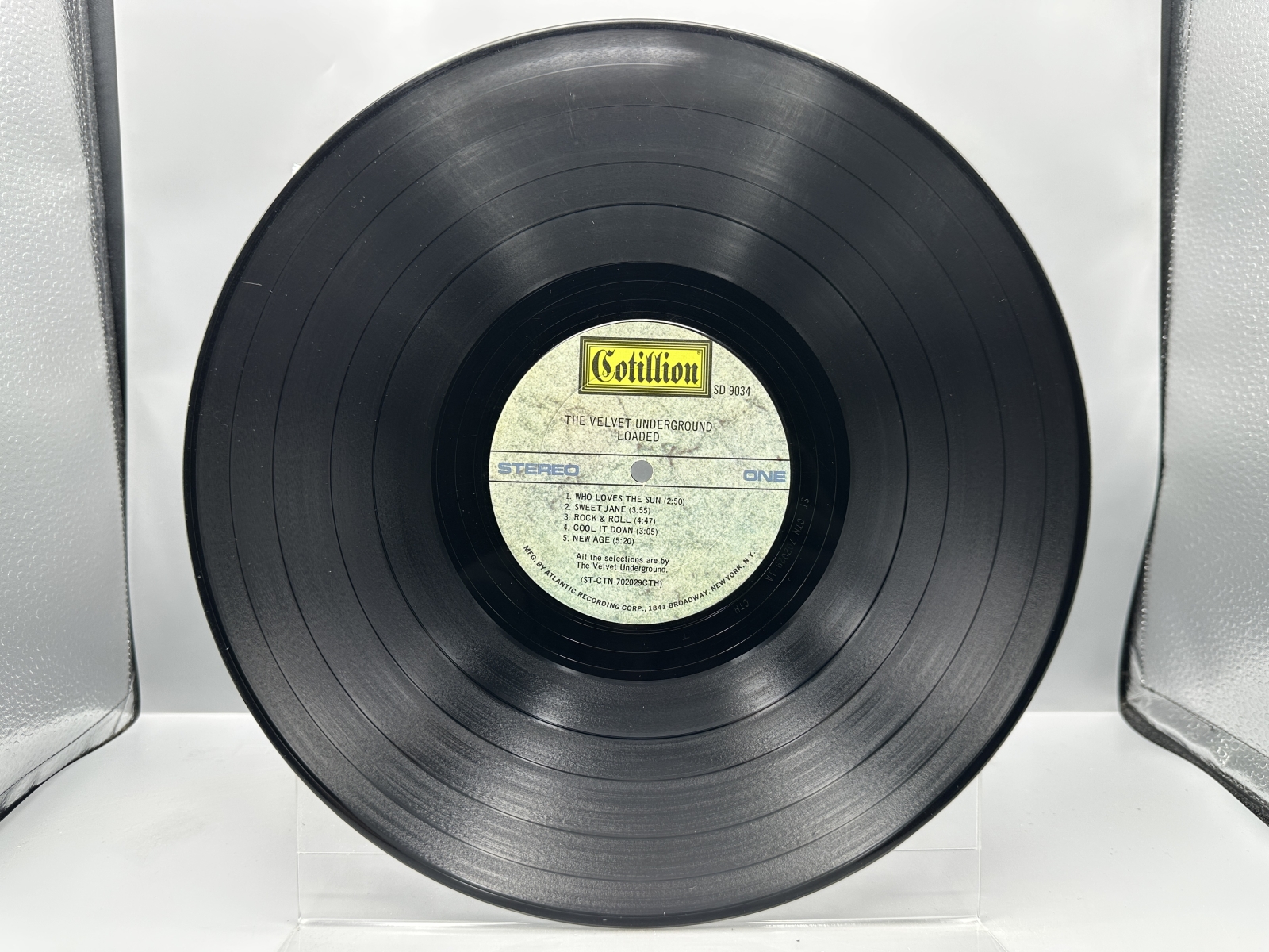 Cotillion Records The Velvet Underground Loaded Vinyl Album LP (1970) SD 9034 - Terre Haute pressing - Includes original company inner sleev