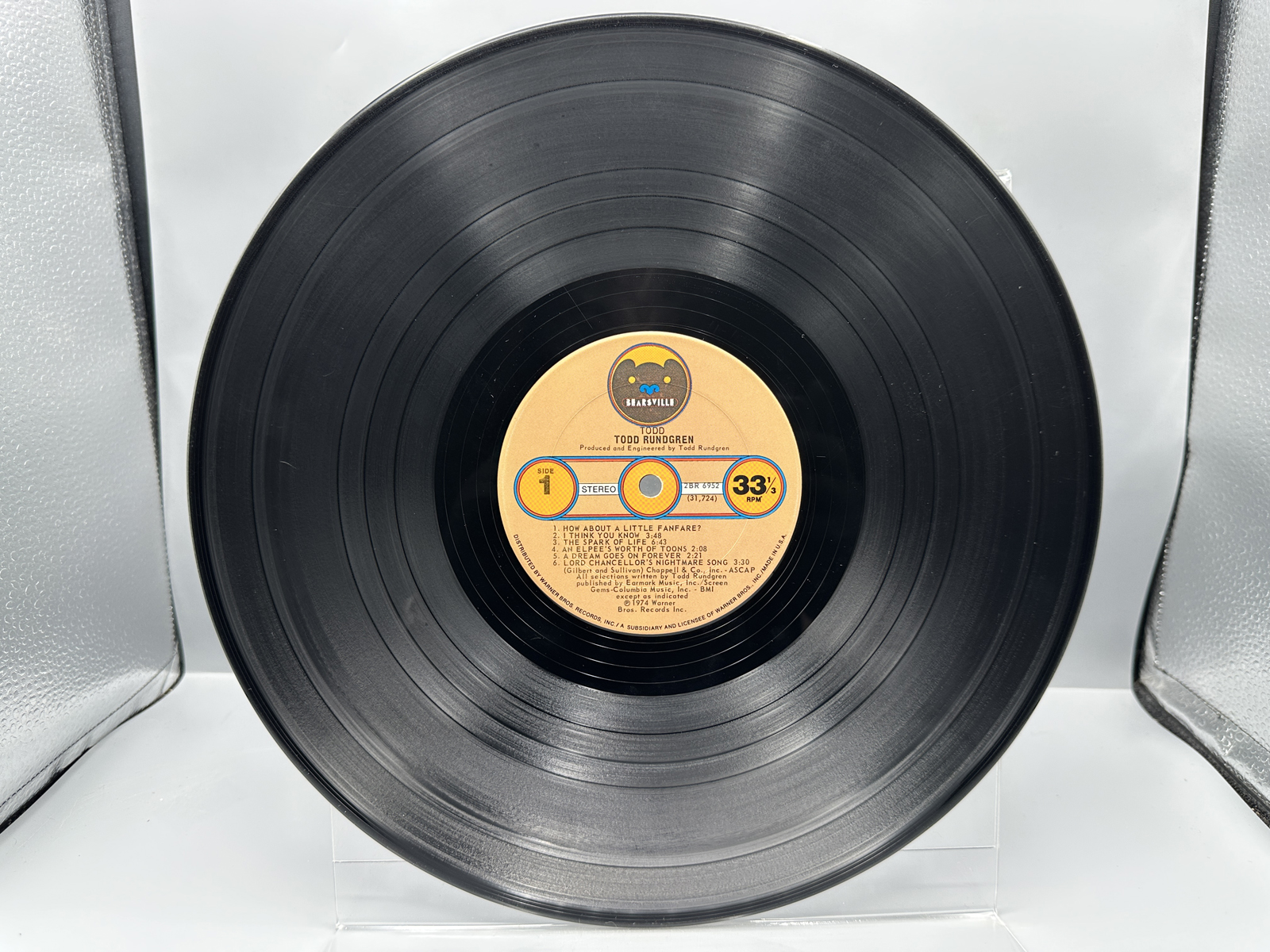 1974 Bearsville Records Todd Rundgren "Todd" Deluxe 2-Record Set Vinyl Album - 2BR 6952