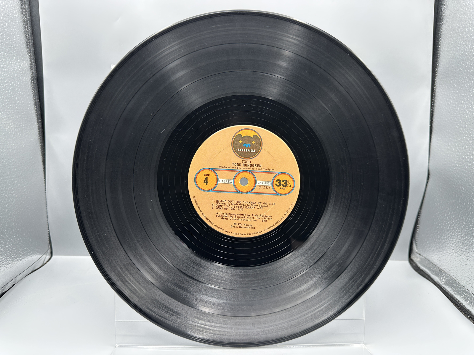 1974 Bearsville Records Todd Rundgren "Todd" Deluxe 2-Record Set Vinyl Album - 2BR 6952