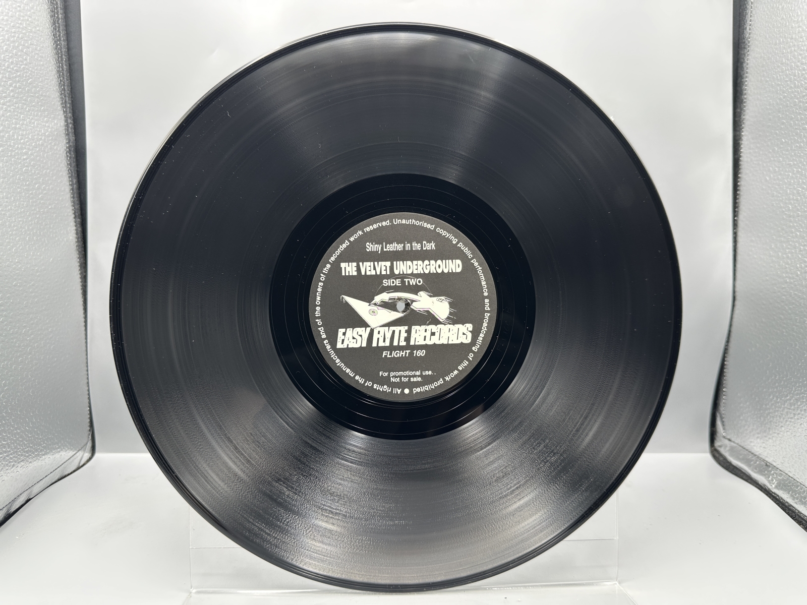 Easy Flyte Records The Velvet Underground Shiny Leather in the Dark 2-LP Vinyl Album FLIGHT 160 - Unofficial Release - Rare Live and Soundtr