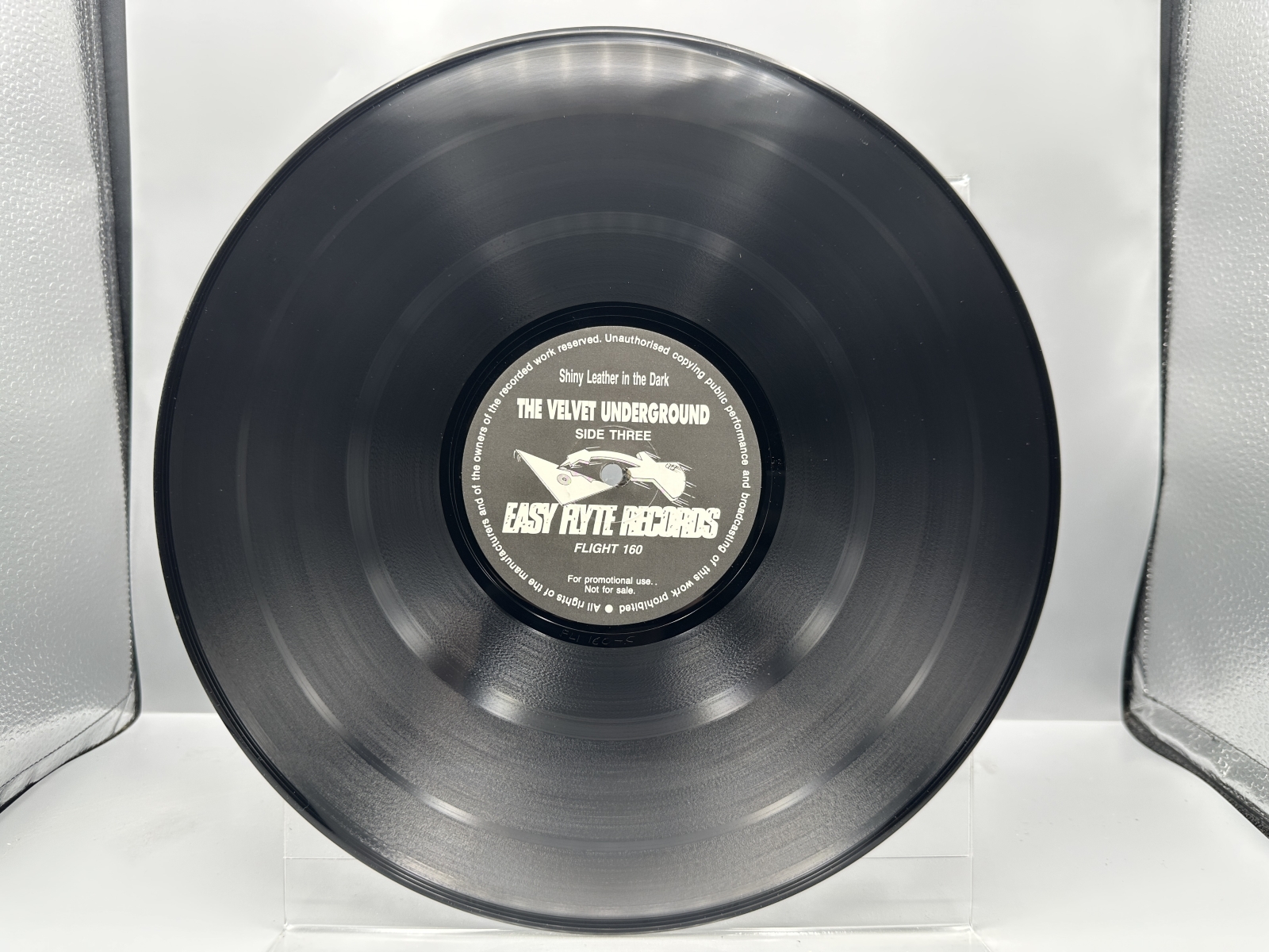 Easy Flyte Records The Velvet Underground Shiny Leather in the Dark 2-LP Vinyl Album FLIGHT 160 - Unofficial Release - Rare Live and Soundtr