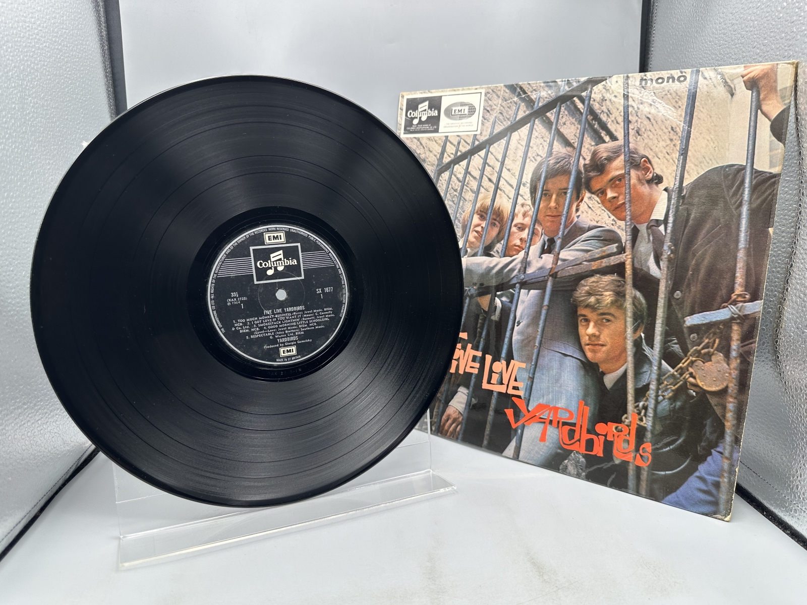 Columbia Records The Yardbirds Five Live Yardbirds Vinyl Album LP (1964) 33SX 1677 - UK Mono First Pressing - Featuring Eric Clapton