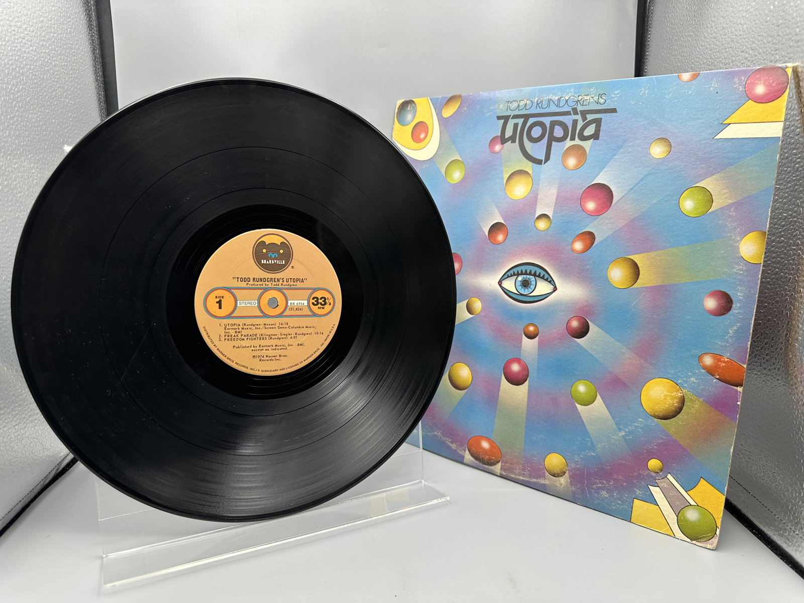 1974 Bearsville Records Todd Rundgren's Utopia Vinyl Album - BR-6954