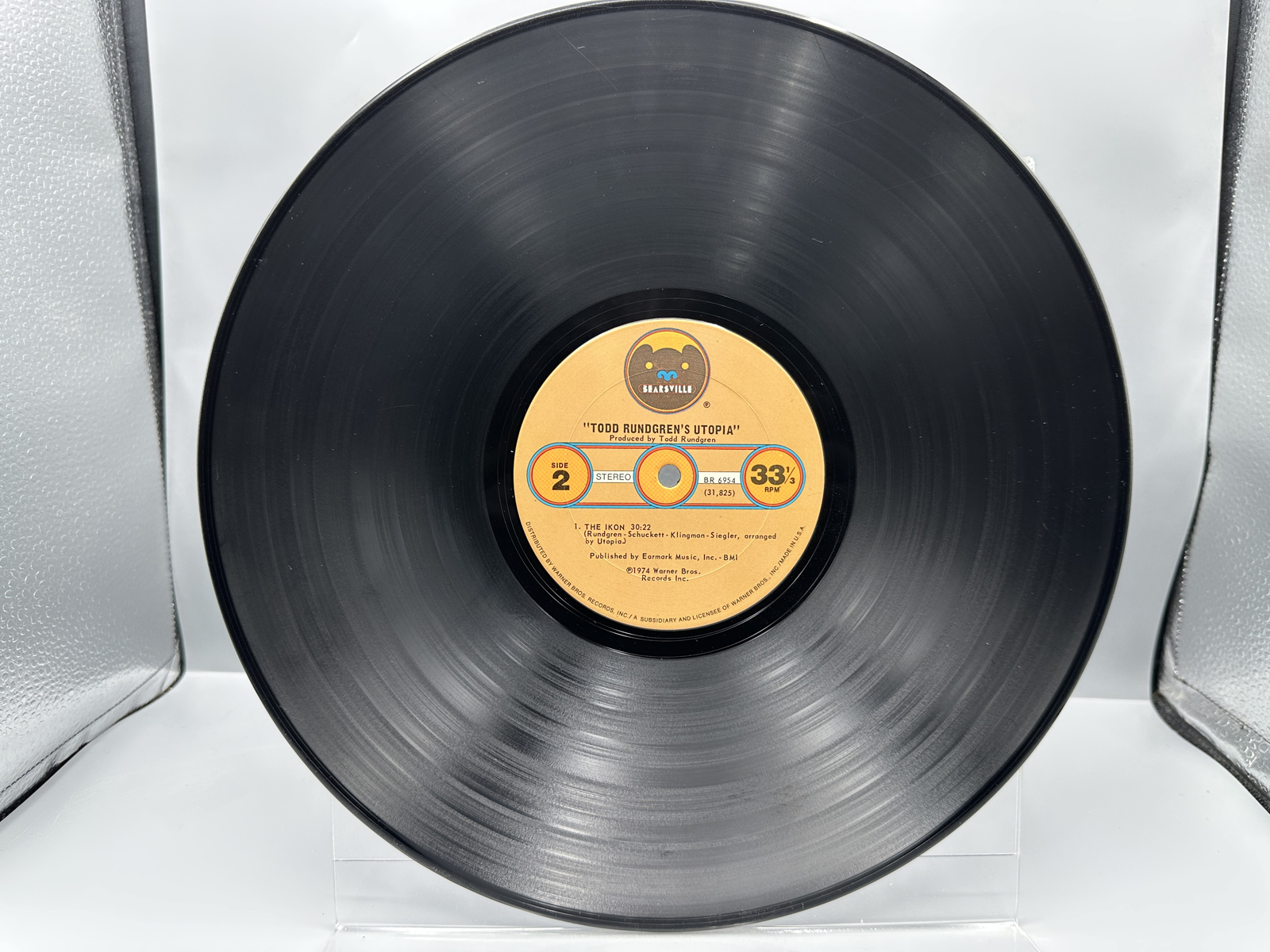 1974 Bearsville Records Todd Rundgren's Utopia Vinyl Album - BR-6954