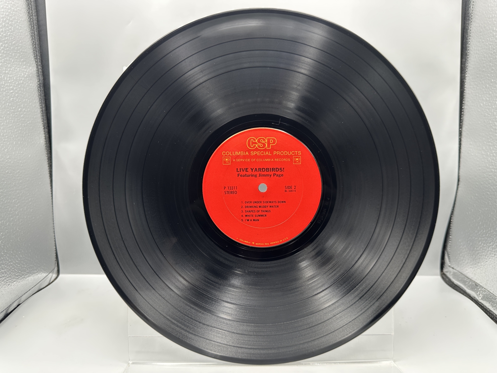 Columbia Special Products The Yardbirds Live Yardbirds! Featuring Jimmy Page Vinyl Album LP (1975) P 13311 - Reissue of withdrawn 1971 album