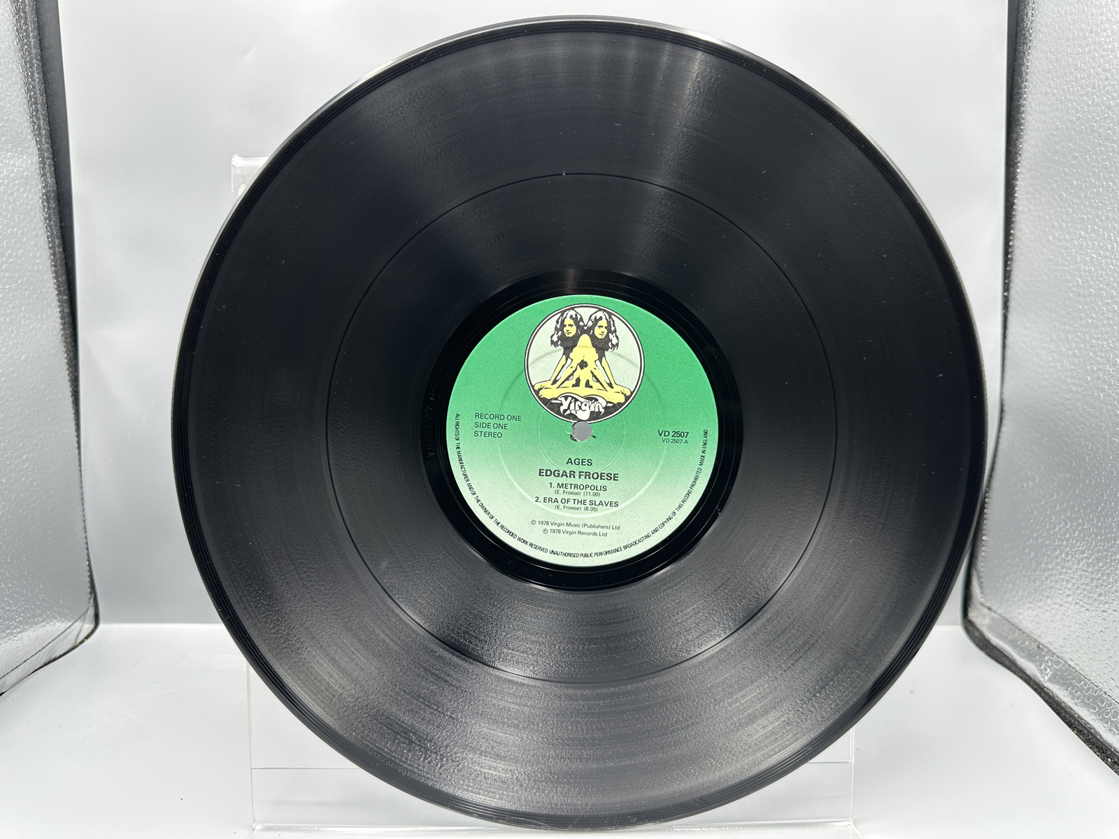1978 Virgin Records Ltd. Edgar Froese Ages Double LP Vinyl Album - VD 2507