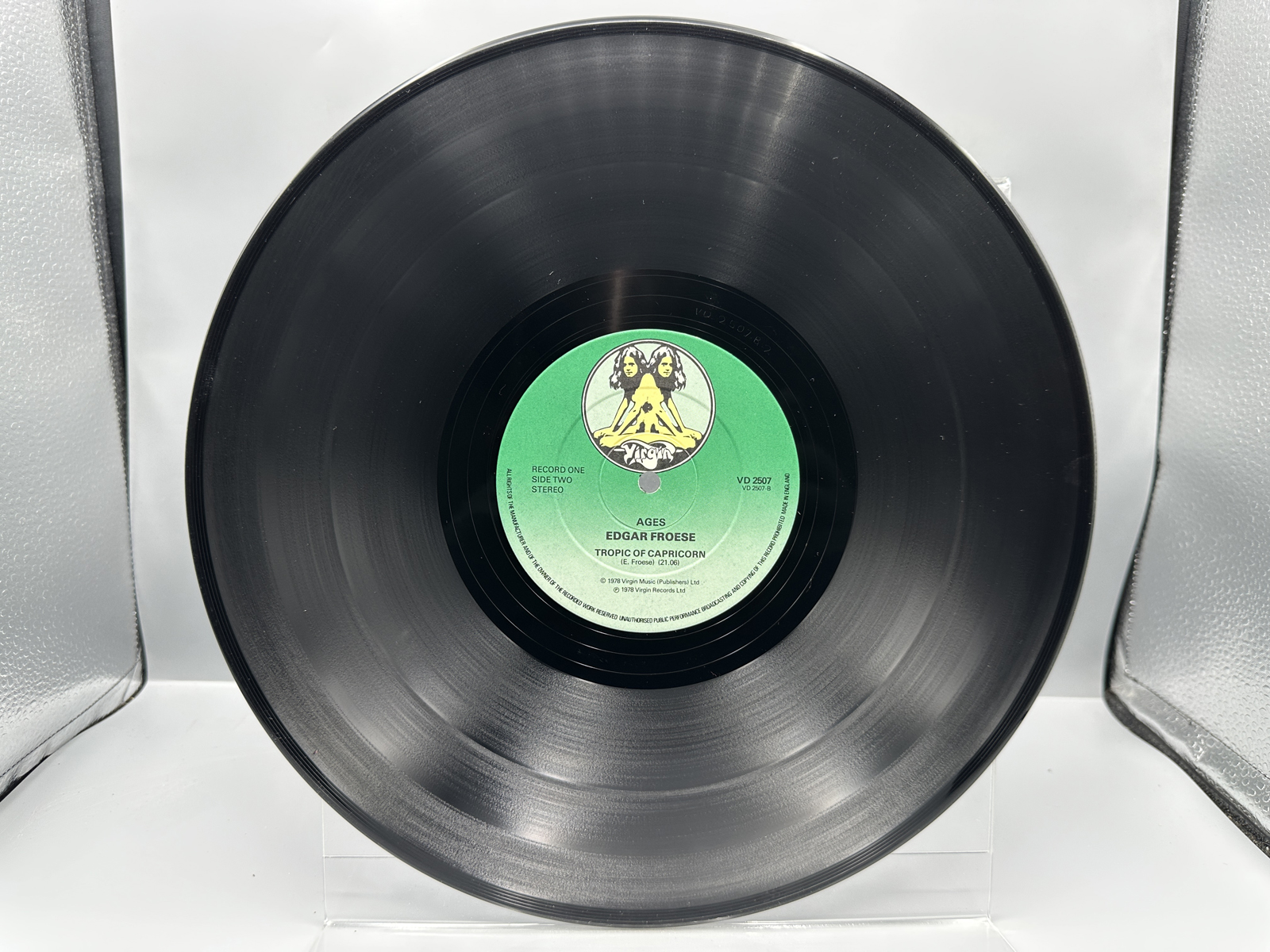 1978 Virgin Records Ltd. Edgar Froese Ages Double LP Vinyl Album - VD 2507