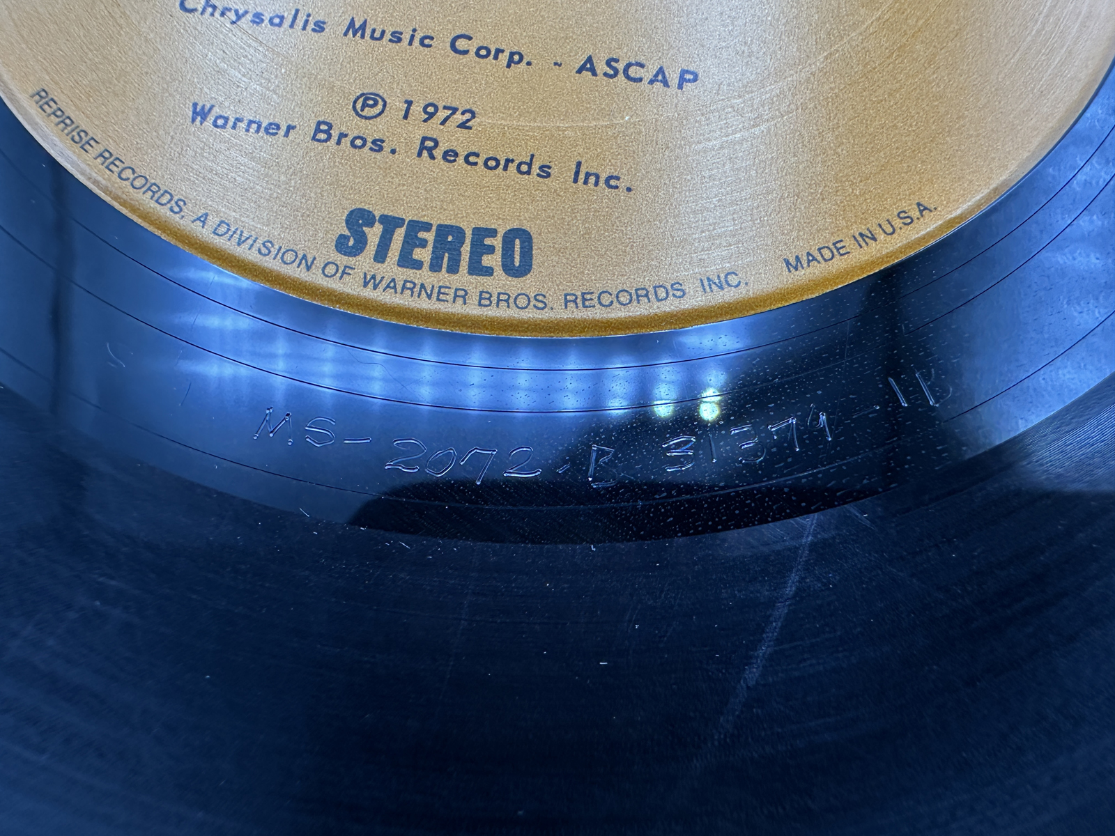 1972 Reprise Records Jethro Tull Thick As A Brick Vinyl Album - MS 2072