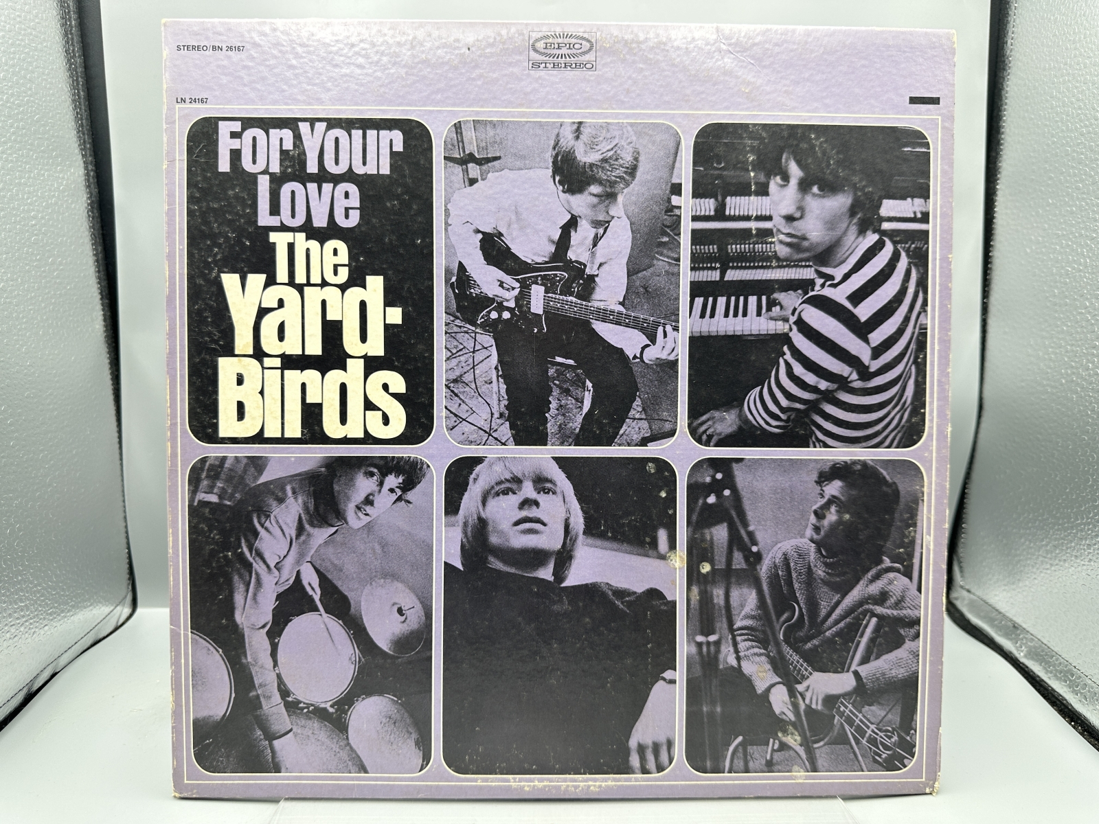 Epic Records The Yardbirds For Your Love Vinyl Album LP (1965) BN 26167 - Stereo - Partial promotional sticker on label