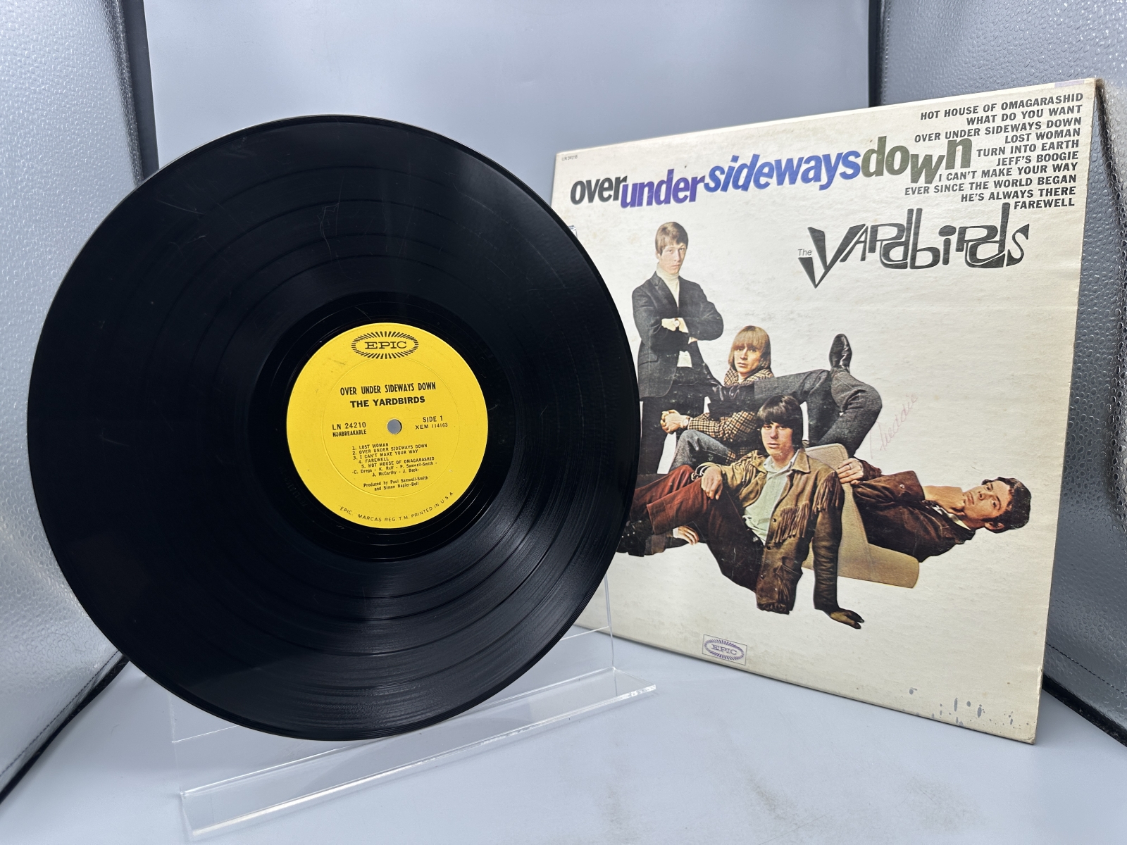 Epic Records The Yardbirds Over Under Sideways Down Vinyl Album LP (1966) LN 24210 - US Mono Pressing