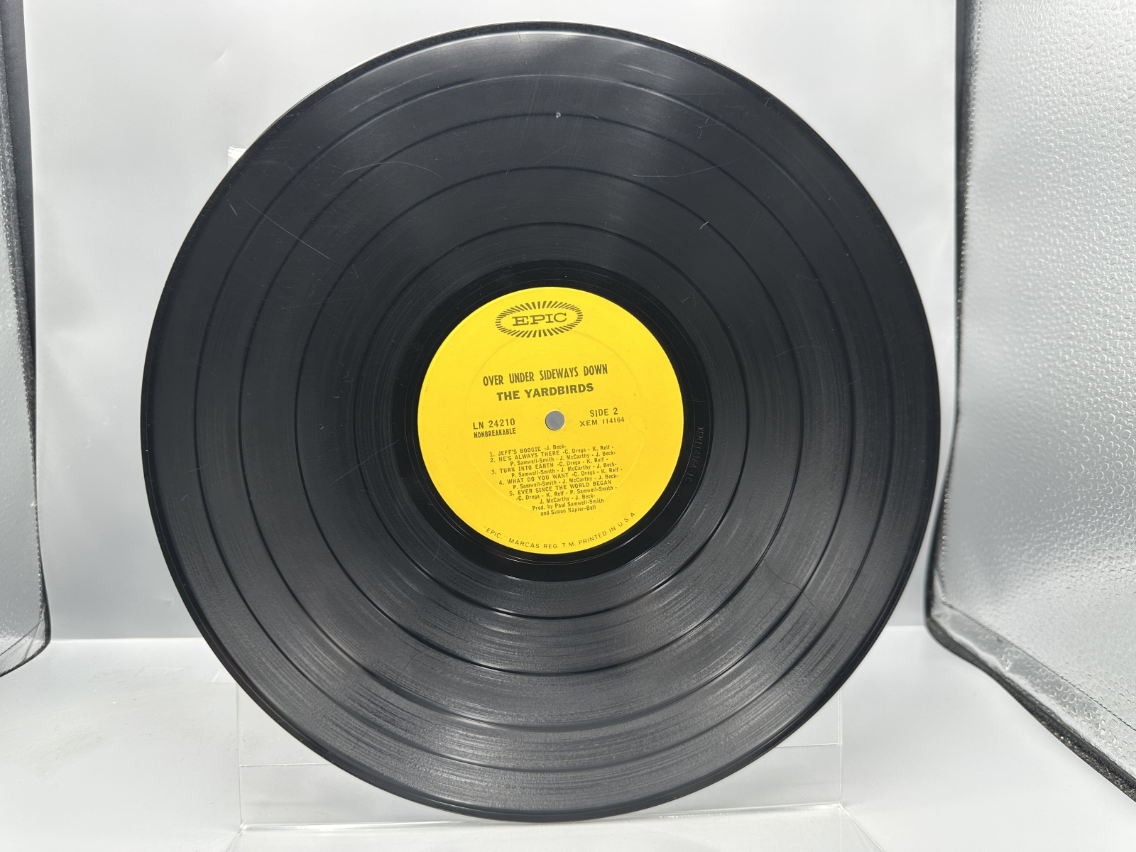 Epic Records The Yardbirds Over Under Sideways Down Vinyl Album LP (1966) LN 24210 - US Mono Pressing