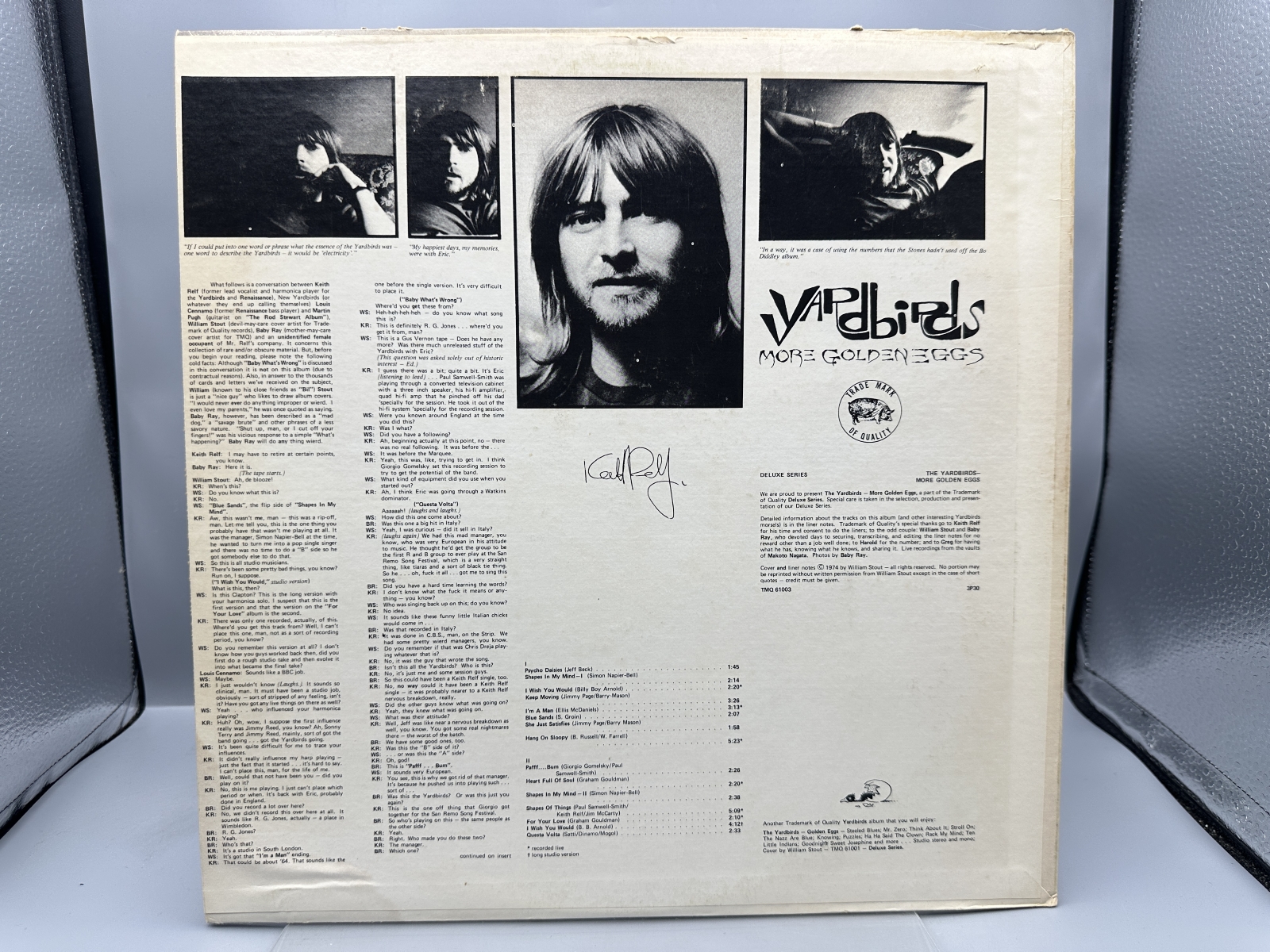 Berkeley Records The Yardbirds More Golden Eggs Vinyl Album LP (1974) N61003 - Trade Mark of Quality Deluxe Series unofficial release with W