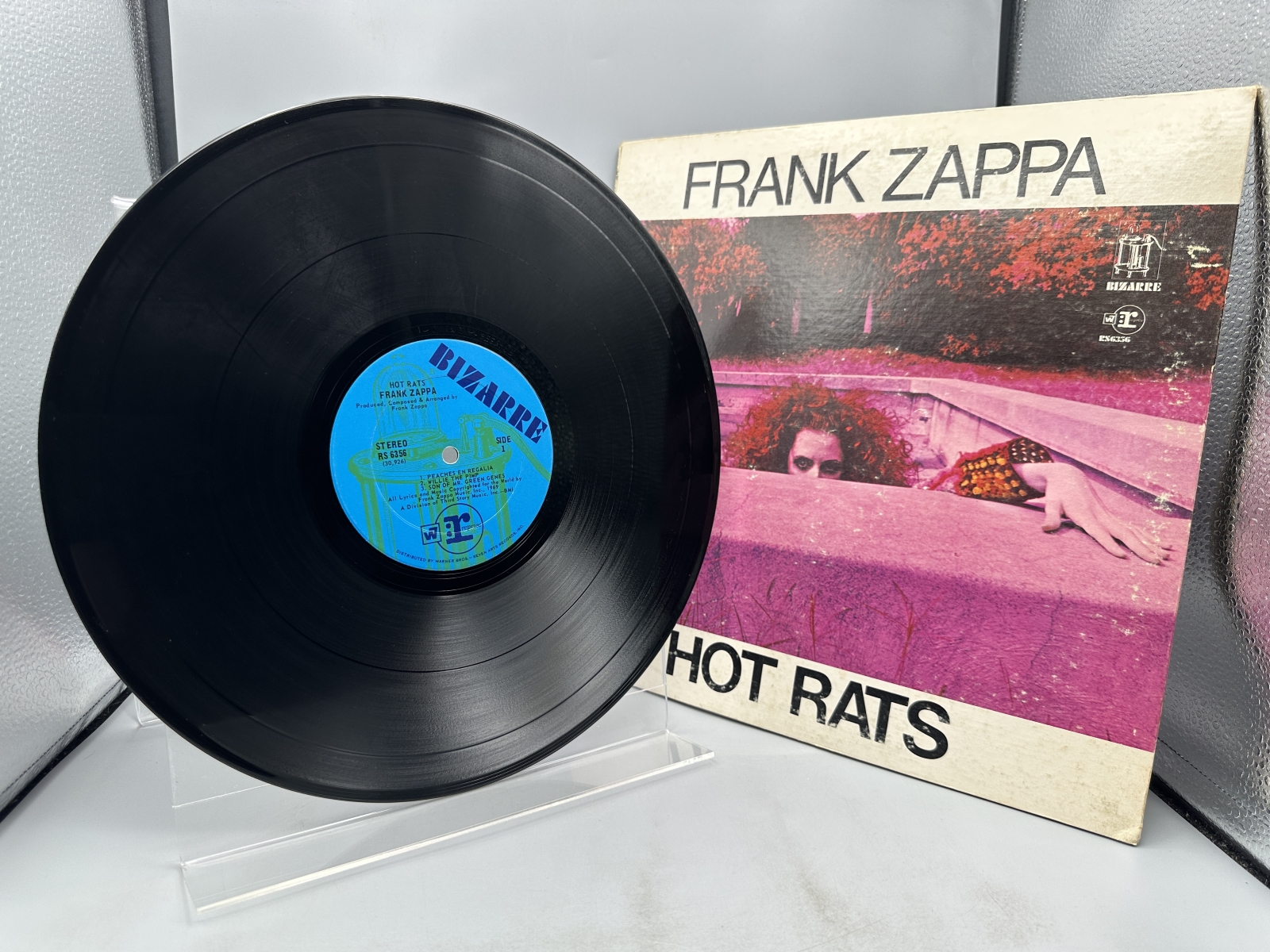 Bizarre Records Frank Zappa Hot Rats Vinyl Album LP (1969) RS 6356 - US Gatefold Pressing with Blue Bizarre Labels