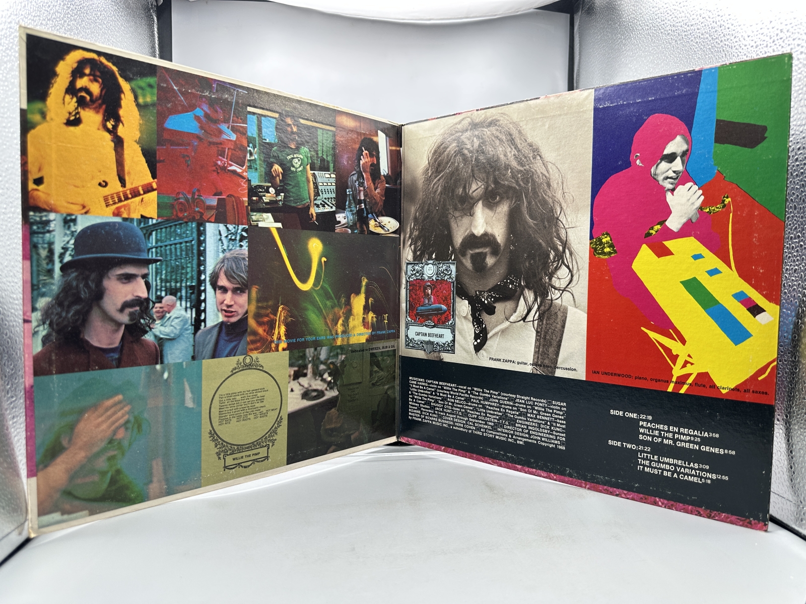 Bizarre Records Frank Zappa Hot Rats Vinyl Album LP (1969) RS 6356 - US Gatefold Pressing with Blue Bizarre Labels