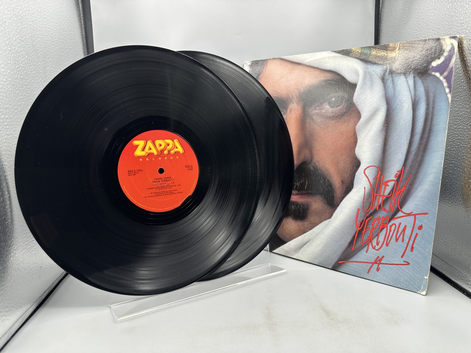 Zappa Records Frank Zappa Sheik Yerbouti 2-LP Vinyl Album (1979) SRZ-2-1501 - Includes original printed inner sleeves