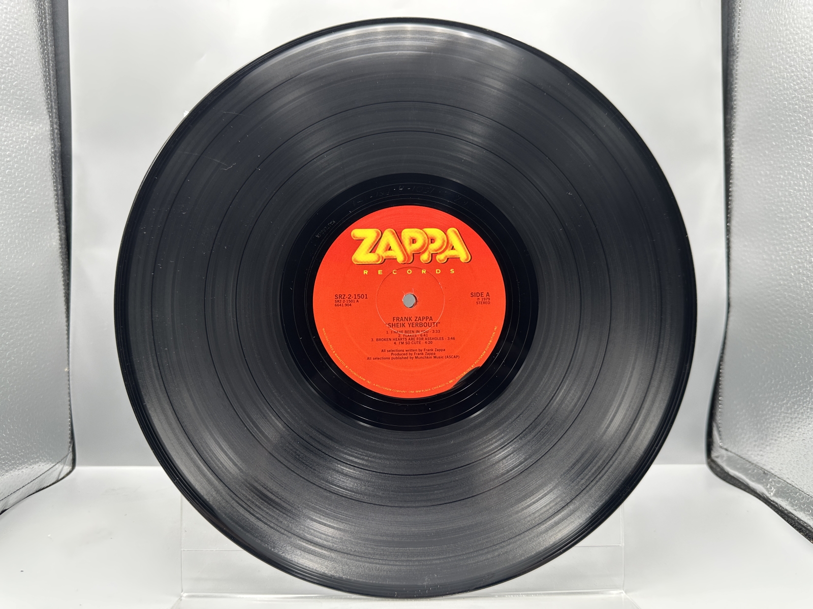 Zappa Records Frank Zappa Sheik Yerbouti 2-LP Vinyl Album (1979) SRZ-2-1501 - Includes original printed inner sleeves