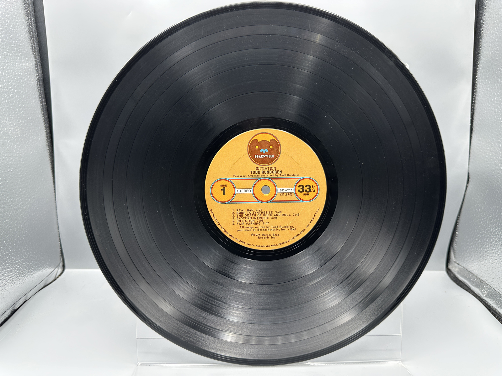 1975 Bearsville/Warner Bros. Records Todd Rundgren Initiation Vinyl Album - BR 6957
