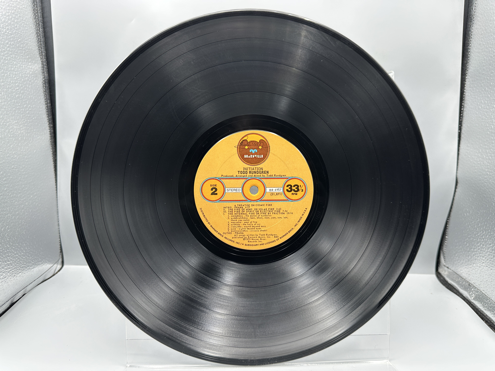 1975 Bearsville/Warner Bros. Records Todd Rundgren Initiation Vinyl Album - BR 6957