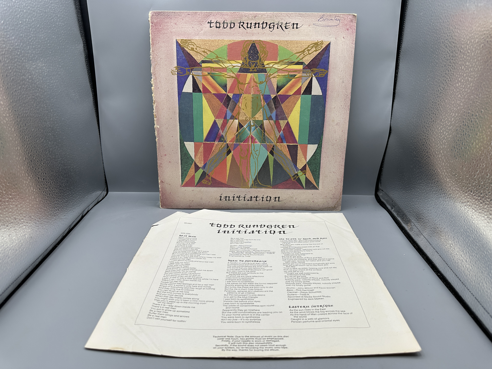 1975 Bearsville/Warner Bros. Records Todd Rundgren Initiation Vinyl Album - BR 6957