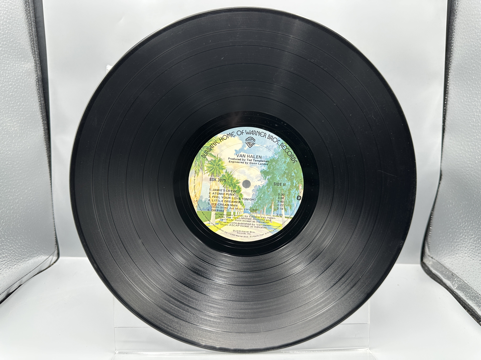 1978 Warner Bros. Records Van Halen Self Titled Vinyl Album - BSK 3075