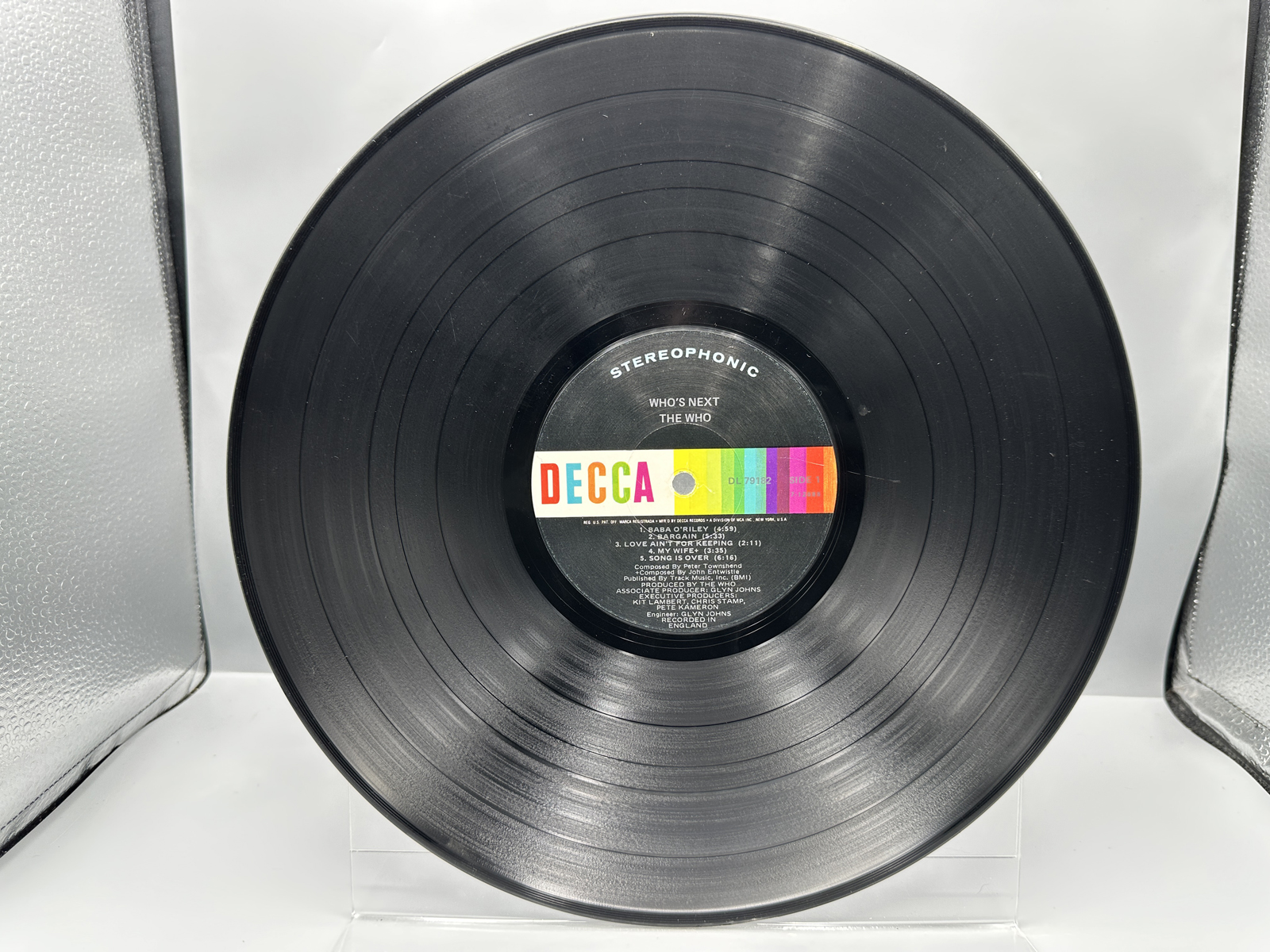 1971 Decca Records The Who Who's Next Vinyl Album - DL 79182
