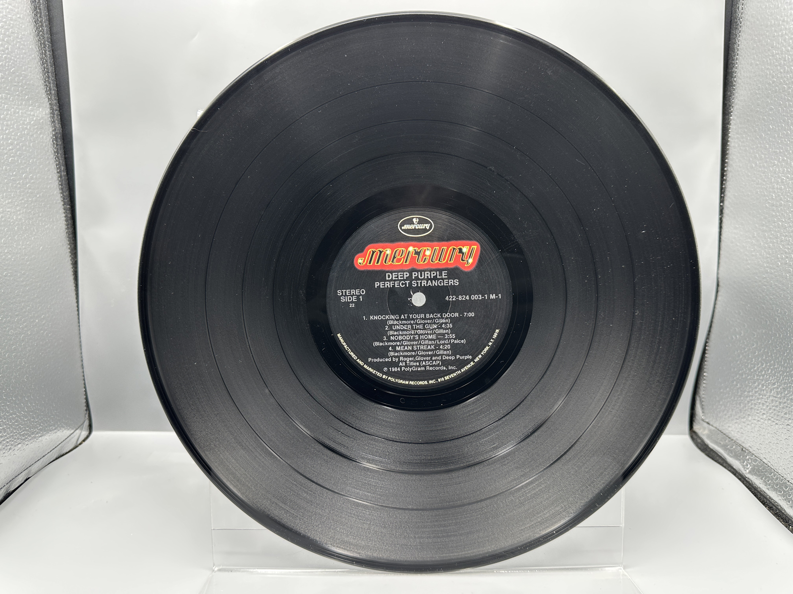1984 Mercury Records Deep Purple Perfect Strangers Vinyl Album - 422-824 003-1 M-1