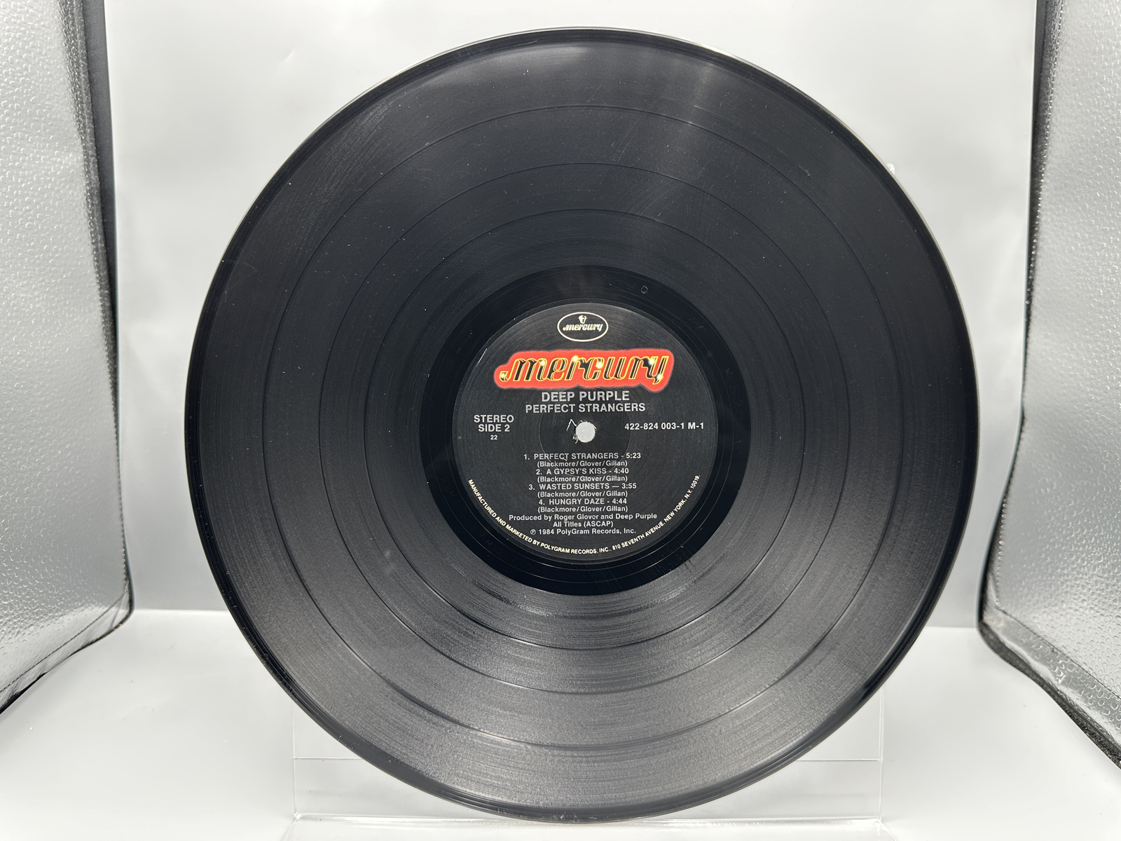 1984 Mercury Records Deep Purple Perfect Strangers Vinyl Album - 422-824 003-1 M-1