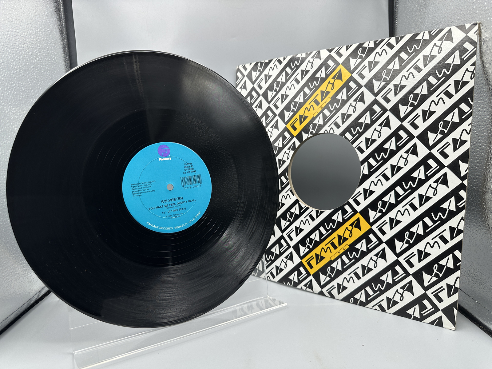 1978 Fantasy Records Sylvester "You Make Me Feel (Mighty Real)" Single Vinyl Record - D-3108