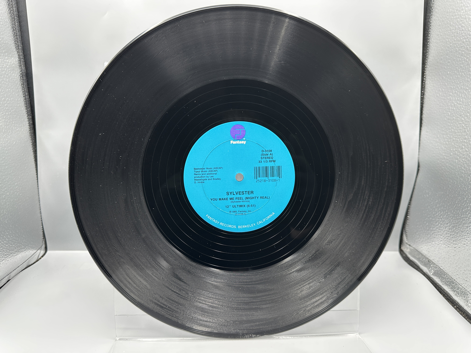 1978 Fantasy Records Sylvester "You Make Me Feel (Mighty Real)" Single Vinyl Record - D-3108