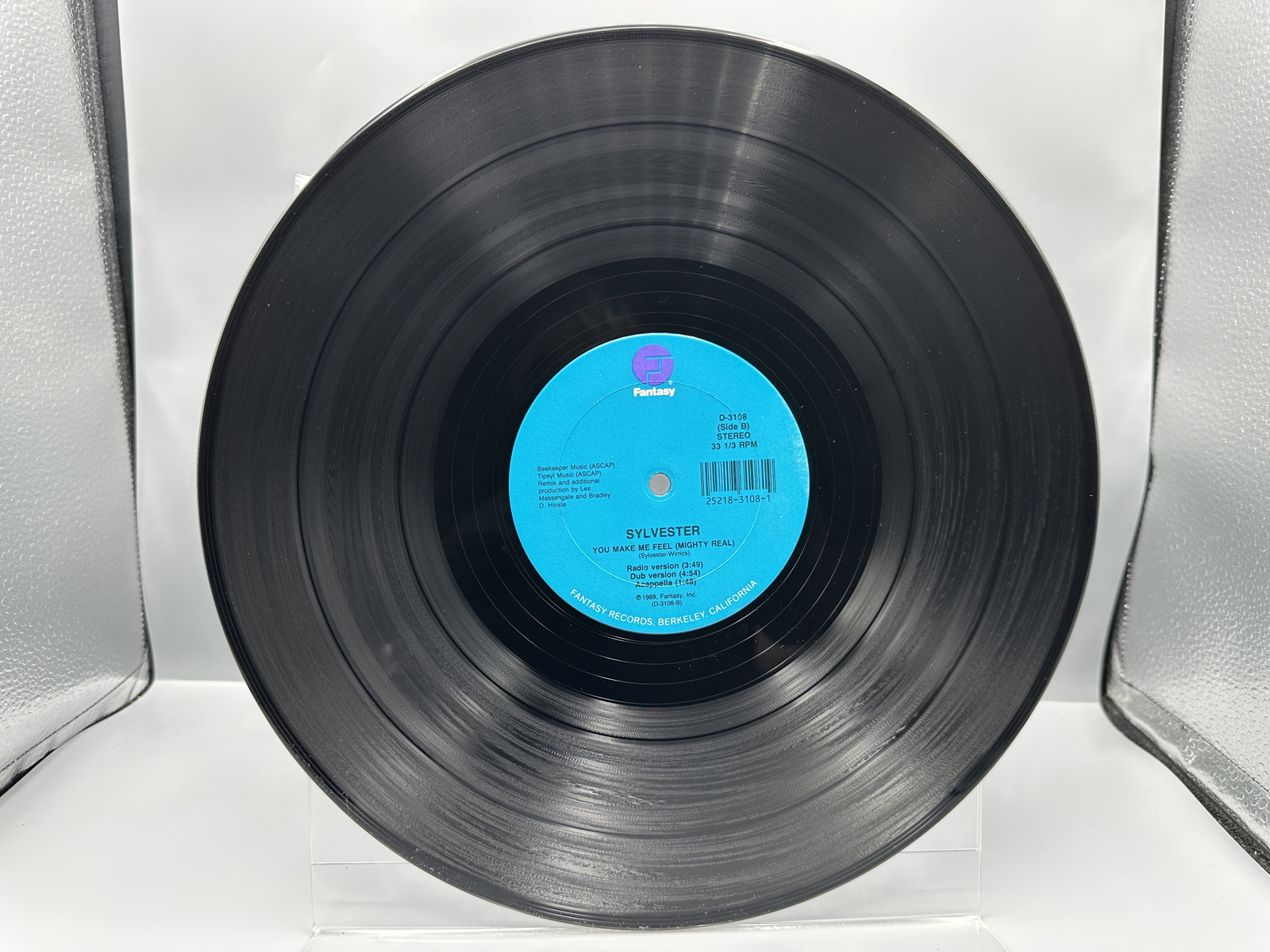 1978 Fantasy Records Sylvester "You Make Me Feel (Mighty Real)" Single Vinyl Record - D-3108